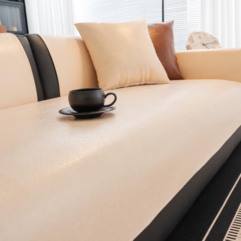 PU Material Leather Sofa Towel,sofa Covers for Living Room,1/2/3/4 Seater Couch Sofa ,L Shape Sofa Slipcovers,furniture Protect