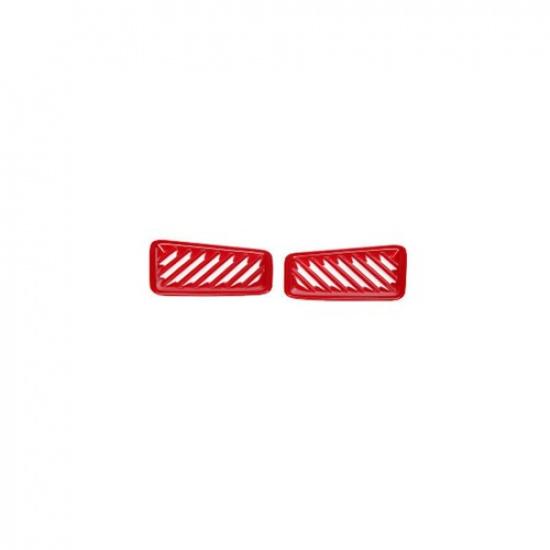 For Toyota RAV4 - Glossy Red trument L&R Air Outlet Vent Frame Trim