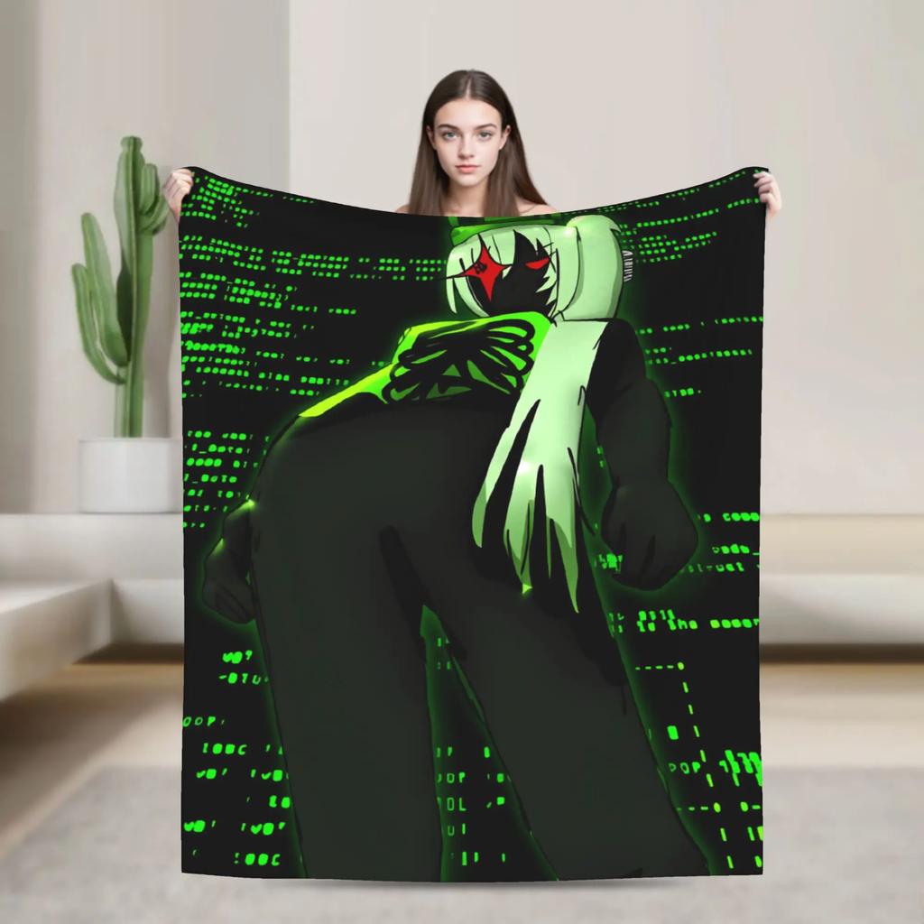 Forsaken xm Comfortable Quality Throw Blanket for Bed Sofa Car Chair Warm Winter Travel Blanket Funny Bedspread