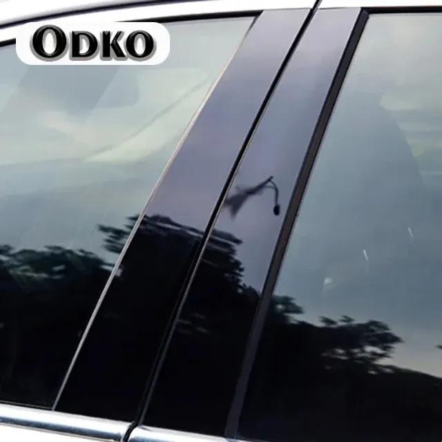 Стойки кузова для Hyundai Creta Ix25 2014 2015 2016 2017 2018 Глянцевые черные накладки на стойки дверей и окон Наклейки Аксессуары