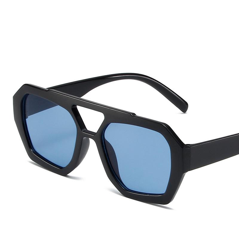 Модные женские солнцезащитные очки в стиле ретро с двойными перемычками, коричневые градиентные очки, большая оправа, модные роскошные дизайнерские солнцезащитные очки для мужчин, оттенки UV400