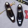 Handmade Mens Wedding Oxford Shoes Black Genuine Leather Luxury Designer Dress Shoe Men Slip On Formal Loafers Shoes Man