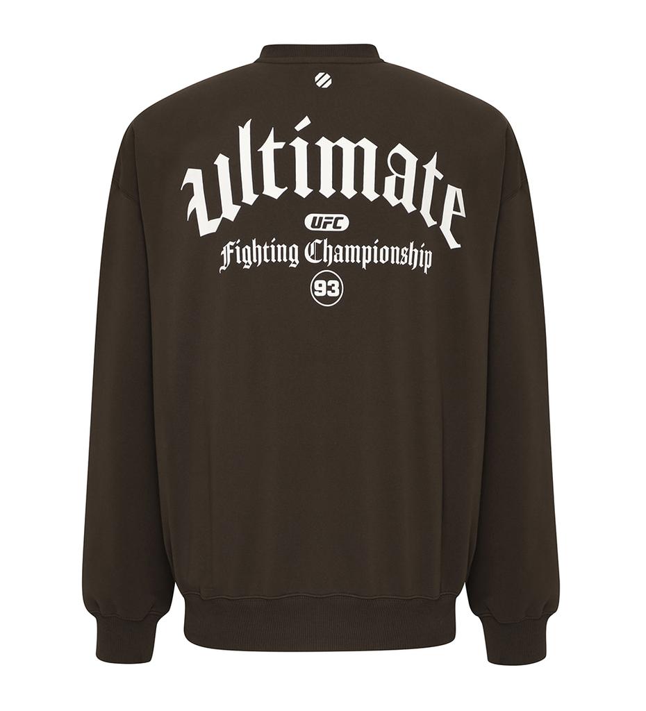 UFC SPORT Ufc Gothic Mega Fit Sweatshirt Brown U2Swx1104Br