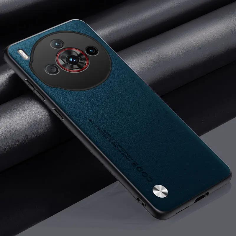 Для ZTE Nubia Z60s Pro чехол простой PU кожаный силиконовый TPU мягкий защитный чехол для Nubia Z60 S Pro Z60SPro противоударный жесткий бампер