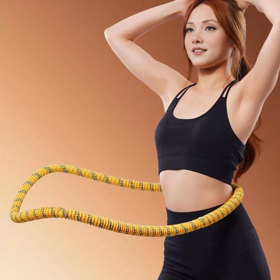 Soft Spring Fitness Hoop for Adults Waist-friendly Design Portable Slimming Exercise Equipment Silent Full-Body Training At Home