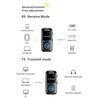 Двухрежимный Bluetooth-совместимый 5.4 Аудиоадаптер С воспроизведением с карты TF Четкий дисплей 10 м Беспроводной диапазон 200 мАч