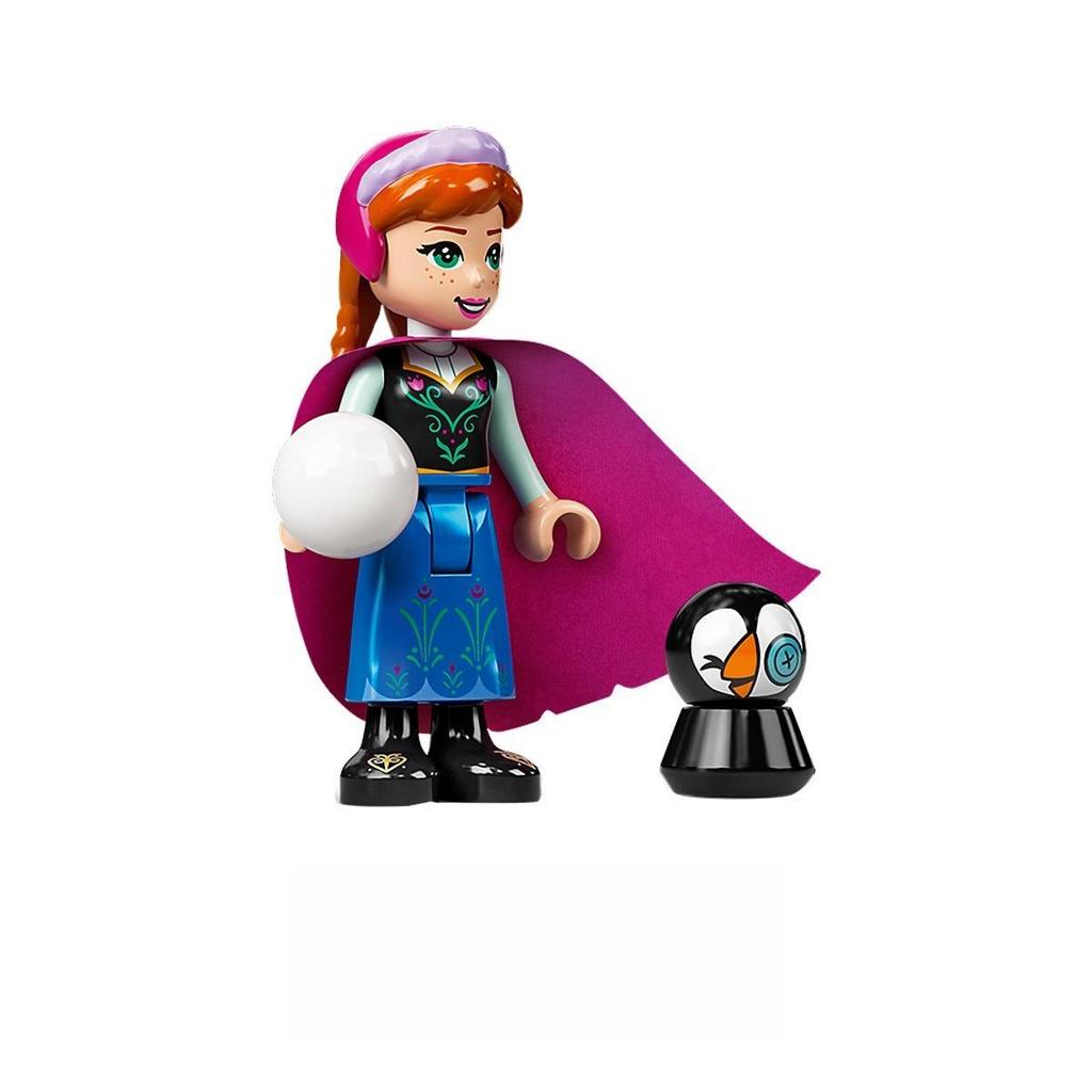 1/5pcs Ice Princess Cartoon Building Block Figure Assembling Toy
