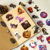 50PCS Halloween PET Stickers - Spooky Waterproof Decor with Pumpkin, Skull & Eyeball Designs for DIY AnimeWorlds Store