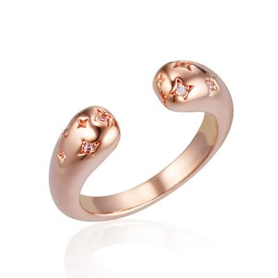 ELLE Jewelry Кольцо с двойным кубическим цирконием Vivid Party ELBRWR136