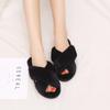 Fashion 2024 Winter Women Home Indoor Casual Slippers Female Flip Flops Fluffy Shoes Cross Design Slides Ladies Soft Warm Plush Slipper