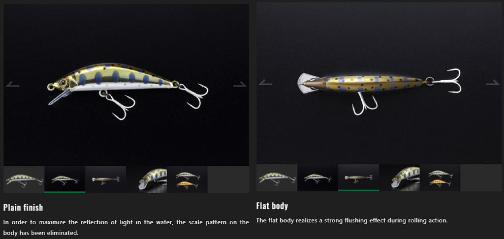 Jackall Timon Tricoroll 55 HW Sinking Lure Native Yamame (7729)