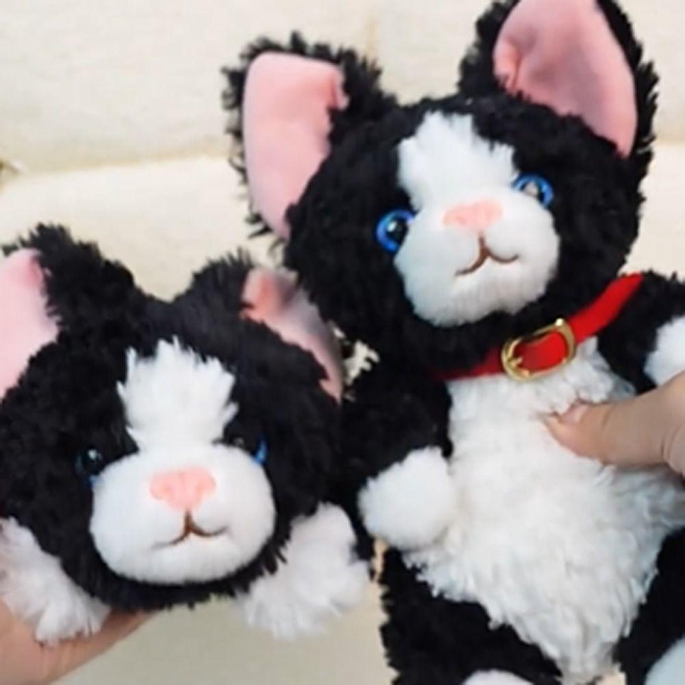Animal Curly Cat Plush Toy Keychain Wrist Pad German Curly Cat Plush Doll  Birthday Parties
