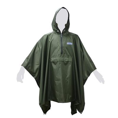 OUTDOOR PRODUCTS Водонепроницаемое дождевое пончо, Универсальное, 5-в-1, Один размер подходит большинству (145-185см), хаки