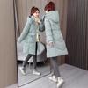 Women's cotton-padded clothes winter new cotton-padded clothes women's casual medium and long waist thickened warm cotton clothes European and Ame