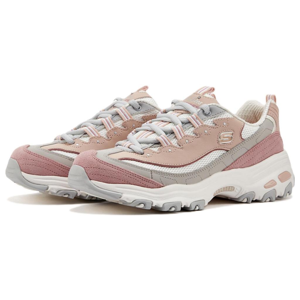 (WMNS) Skechers D'Lites 1.0 Low Running Shoes Pink/White Women's 11947-MVGY