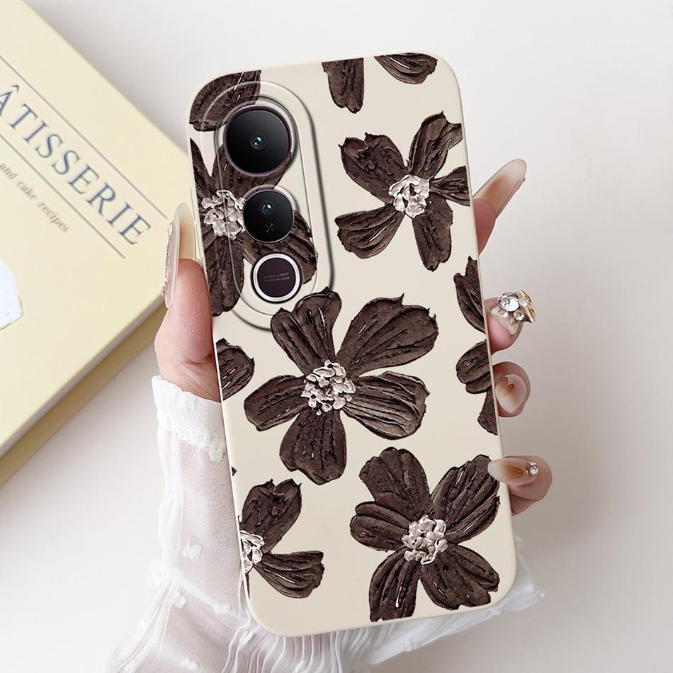 For Vivo V50 Lite Elegant Butterfly Floral Printed Phone Case For Vivo V50 V 50 V50lite Soft Silicone Shockproof Cases Bumpers