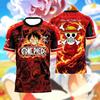 Аниме One Piece Луффи Gear 3D Печать Футбольная Майка для Мужчин Футболка Летняя Спортивная Рубашка Повседневная Косплей Футболки Семейный Matching