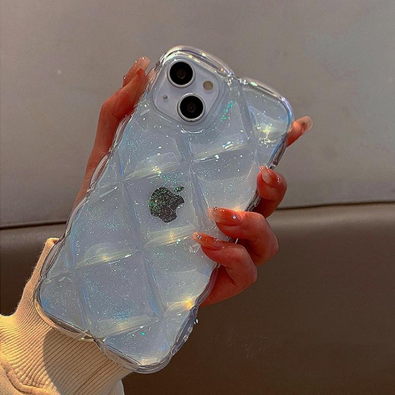 Прозрачный чехол с 3d бриллиантами и блестками для Iphone 13 12 11 Pro Max Xs Max Xr X 7 8plus, прозрачный силиконовый чехол 3d Diamond Case