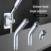 Adjustable 5-Degree Split Angle Copper Elbow Handheld Shower Head with Rotating Top Spray
