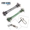 20pcs 16/20/25cm Anti-bite Steel Wire Leader Leashes For Fishing 50LB With Swivel Fishing Lure Accessories Pike Bass