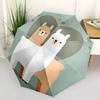 1pc Llamas Love Automatic Folding Umbrella - Compact 8-Rib Design, Durable Plastic & Iron, Lightweight for Outdoor Daily Use081