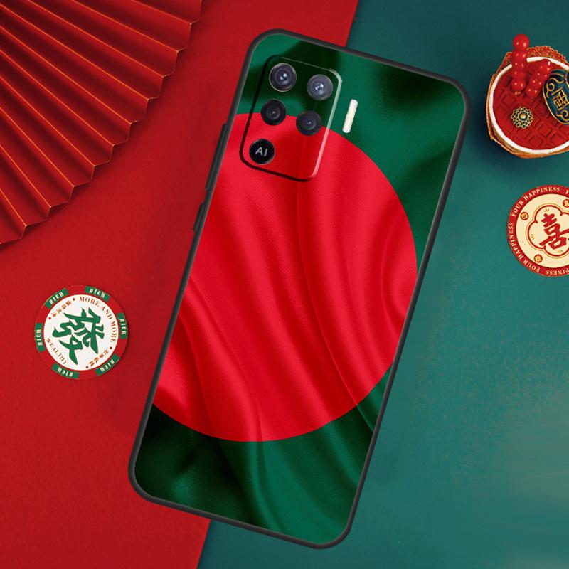 Bangladesh Flag Case For Oppo A76 A16 A96 A17 A60 A40 A80 A98 A58 A78 A18 A38 A57 A74 A54 A94 A15 A5 A6 Pro