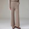 Women's High-Waist Wide-Leg Cashmere Blend Pants