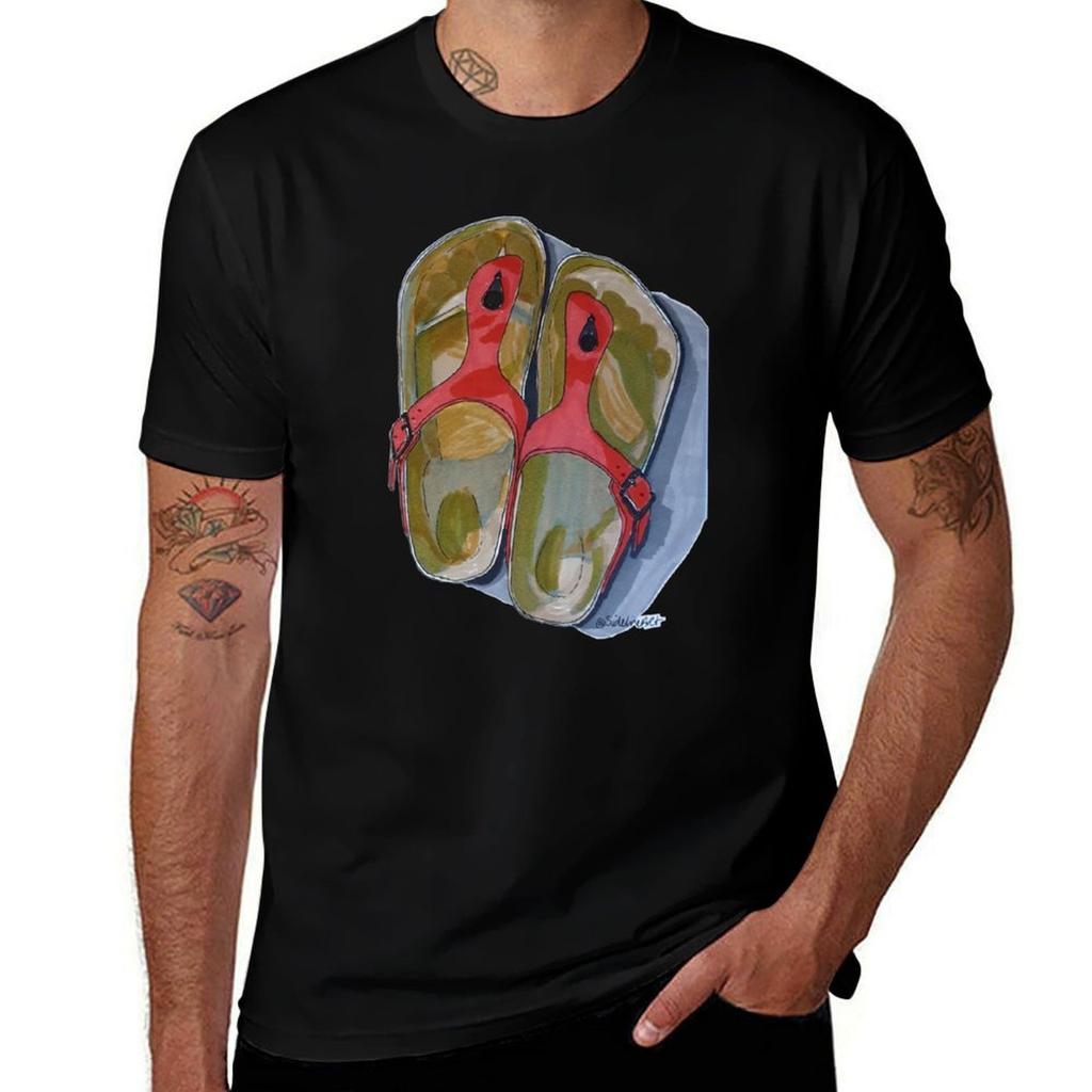 Red Sandals Tshirt Plus Size Comfort Fit Tee Tshirt
