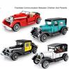City Mechanical Classic Car MOC Model Bricks High-Tech Classical Convertible Racing Vehicle Building Blocks Toys For Kid