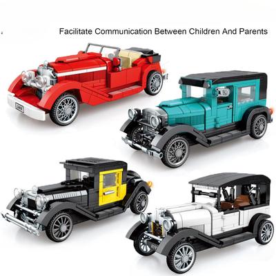 Городской механический классический автомобиль MOC модель кирпичи высокотехнологичный классический кабриолет гоночный автомобиль строительные блоки игрушки для детей