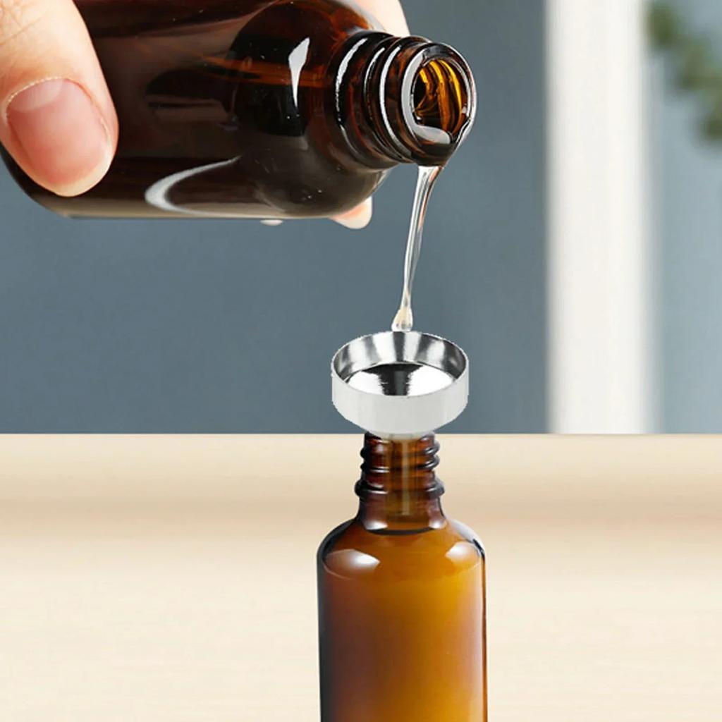 5 шт. Мини-металлическая алюминиевая воронка для кухонного масла, воронка для жидкости со съемным фильтром, широкое горлышко для консервирования, кухонные принадлежности