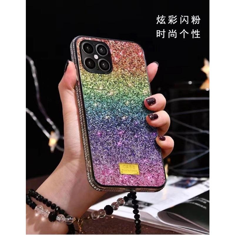 Подходит для Samsung S25 Градиентный чехол для телефона со стразами S23ultra Звездное небо Полный бриллиант S24 Прямой край S22 Роскошный