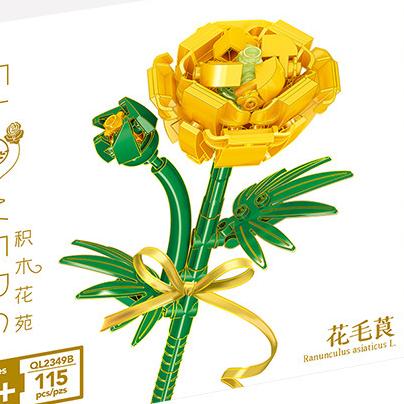 Flower Model Eternal Bouquet Building Blocks Creative Home Desk Plant Decoration Assemble Bricks Educational Toy Girl Kids Gifts