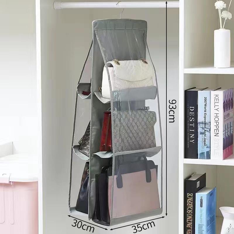 Hanging Handbag Organizer Storage Bags for Women Handbag Bag Hanger Transparent Home Closet Clothing  Dust-proof Organizer