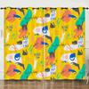 Curtain Cartoon Animal Animation Kitten 3D Digital Printing Blackout Curtain 3D Three-Dimensional Printing