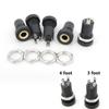 PJ-392A 391 3 4 Pole Foot 3.5mm Female Audio Socket Panel Mount Gold Plated Connector Stereo Nuts for Headphone 3.5 Mm Plug