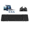 Bluetooth Folding Keyboard with Touchpad 3 Channels Connection Rechargeable Foldable Wireless Keyboard for Ipad Phone Tablet