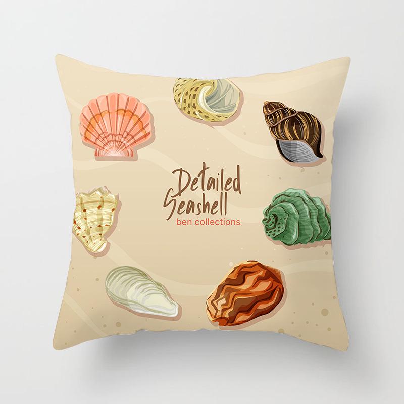 Ins Товары для дома Расписанная вручную Подушка-машина Океан Чехол для офисной подушки