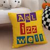 amusing three3 idiots Cushion Cover Throw Pillow Cover Hidden Button Durable Polyester Chair Cushion
