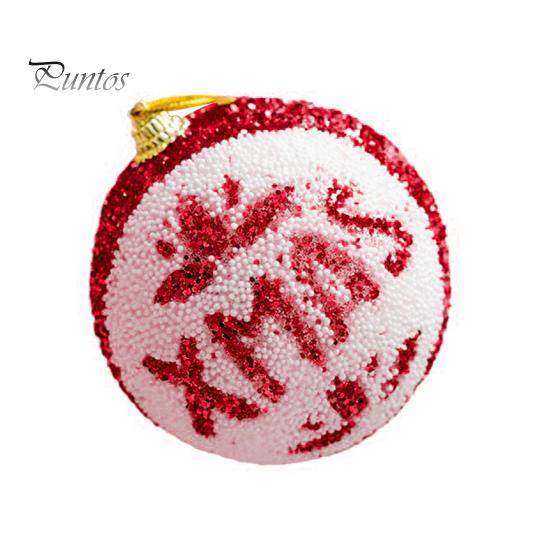 3 шт., 8 см, небьющиеся рождественские шары, украшения с ремешком, большой шар, подвесные подвески для рождественской елки, праздничное украшение, подарок на Новый год 2024