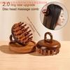 Multi-Functional Wood Therapy Massage Comb Scalp Head Massager Natural Sandalwood Circular Tooth Guasha Scraping Body Massager