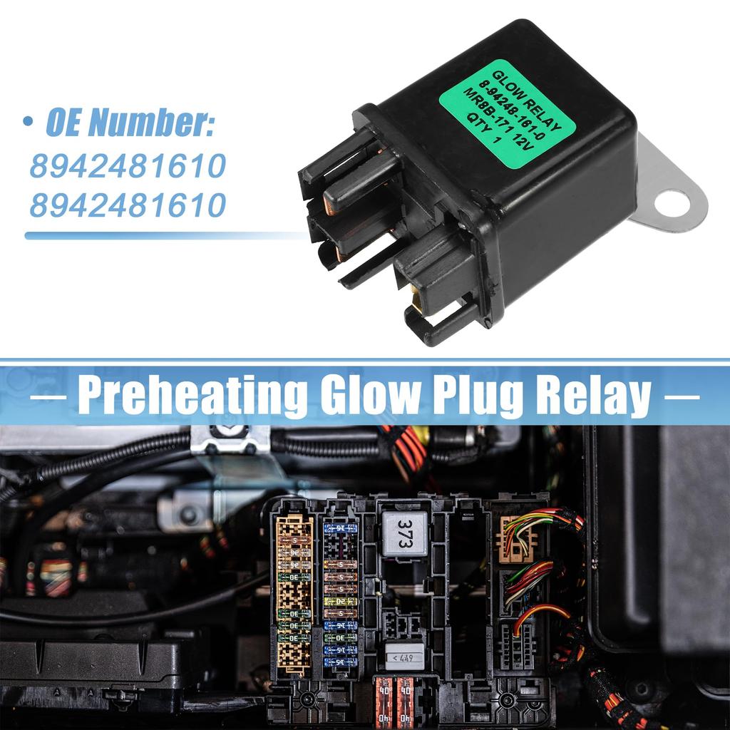 X AUTOHAUX №8942481610/8942481610/8944233140 Реле свечей накаливания с предварительным подогревом Подходит для Yanmar MR82BL-081 JIDECO 91008V