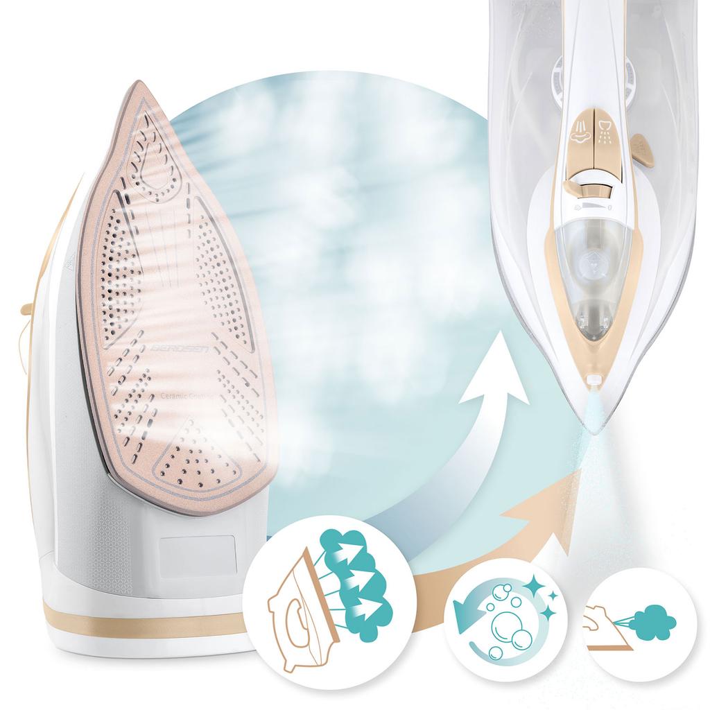 Żelazko Parowe 3000W Berdsen Bd-330 Ceramiczna Powłoka Praca W Pionie