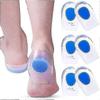 3 Pair Gel Heel Cups Plantar Fasciitis Inserts - Silicone Gel Heel Pads For Heel Pain, Bone Spur & Achilles Pain