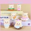 Cute Butter Bear Donut Burger Swing Food Series Model Ornament Set Desktop Decor