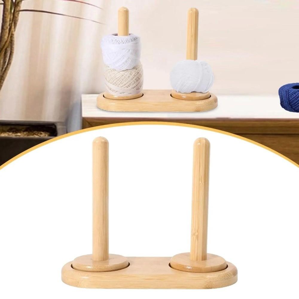 Detachable Base Yarn Storage Rack Stable Vertical Rotating Wool Ball Holder Handmade Thread Spool Knitting Organizer