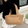 Популярная большая соломенная сумка для интернет-знаменитостей, женская, лето 2025, новая, портативная, мессенджер, плетеная сумка, праздничная пляжная сумка