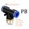 5PCS 4mm 6mm 8mm Pneumatic Air Fitting PL/PB/PC/PCF/SL Thread 1/8" 1/4 3/8 1/2 Straight Hose Fittings Pipe Quick Connectors