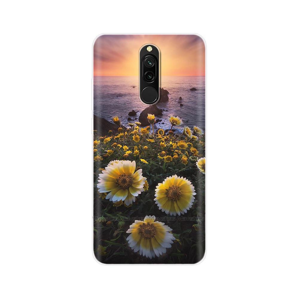 Чехол для Redmi 8 8A Pro, ТПУ Силикон, Ударопрочный, Чехол с Кошкой для Телефона, Для Redmi 8 8A 7 7A redmi7, Прозрачный, Печать, Мягкий