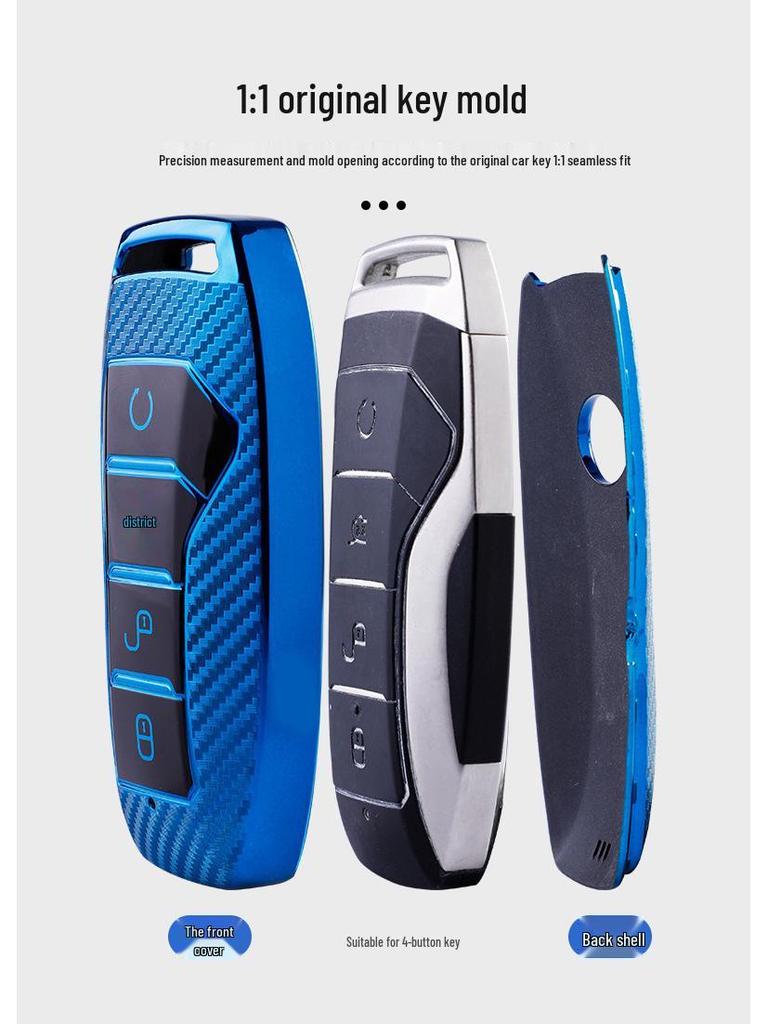 Чехол для ключа BYD для моделей на новых источниках энергии: Tang, Qin, Song Pro, Han EV, Tang DM